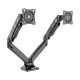 Kaloc DS110-2 17-33 Inch Dual Monitor Arm Gas-Strut Flexi Desk Mount Stand